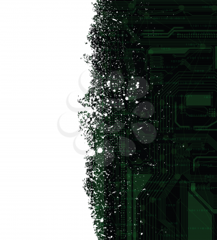 Royalty Free Clipart Image of an Abstract Computer Design